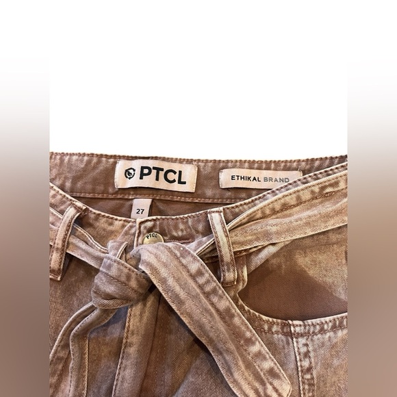 PTCL Rosy Brown Wide-Leg Jeans Size 27 - Picture 4 of 10